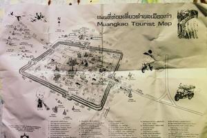 Thailand, 2022 - Karte von Muangkao foto
