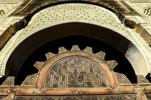 Detail der marokkanischen Moschee foto