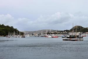 ein blick auf den hafen von conwy foto