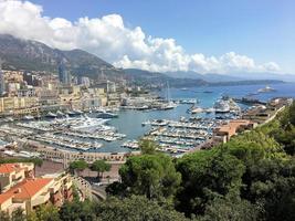 Blick auf den Hafen von Monaco foto