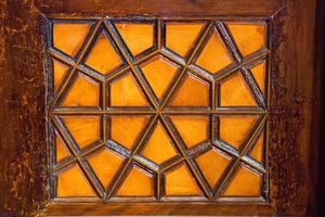 osmanische kunst in geometrischen mustern auf holz