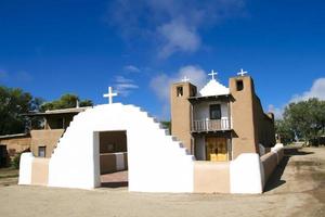 San Geronimo Kapelle in Taos Pueblo, USA foto