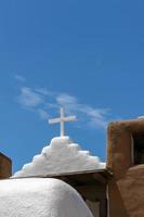 San Geronimo Kapelle in Taos Pueblo, USA foto