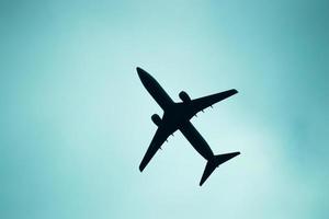 Lufttraining des großen Flugzeugs foto