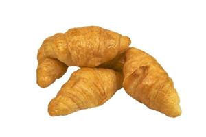 Croissant lokalisiert auf weißem Hintergrund foto