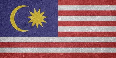 malaysische Flaggentextur als Hintergrund foto