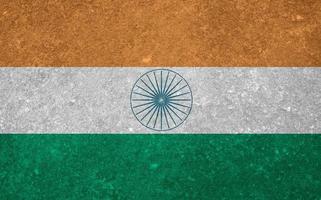 indische Flaggentextur als Hintergrund foto