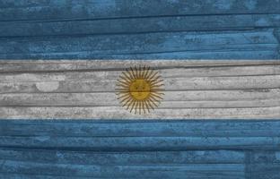 Textur der argentinischen Flagge als Hintergrund foto