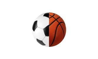 Fußball und Basketball foto