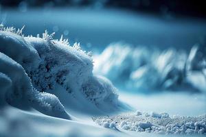 Winterhintergrund von Schnee und Frost foto