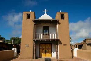 San Geronimo Kapelle in Taos Pueblo, USA foto