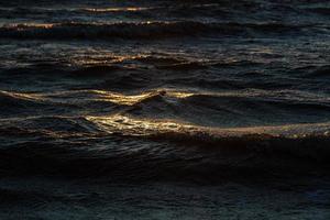 Ostseeküste bei Sonnenuntergang foto