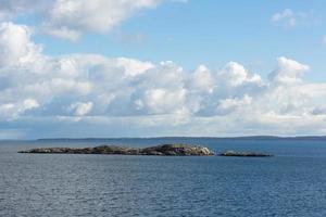 bewölkte seestücke in der ostsee foto