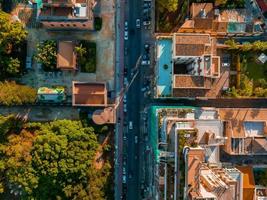 luftpanoramablick auf die stadt palermo auf sizilien. foto