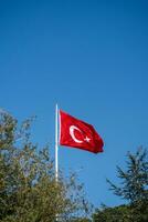 türkische Nationalflagge im Blick