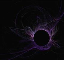 Raumphantasieillustration des purpurroten Planetensystems auf dunklem Raumhintergrund, Kunst, Design foto