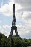 ein blick auf den eifelturm in paris foto