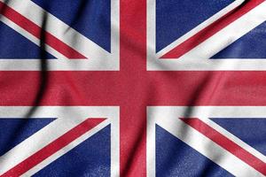 nationalflagge des vereinigten königreichs großbritannien und nordirland. das Hauptsymbol eines unabhängigen Landes. Flagge Englands. foto