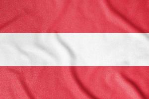 Nationalflagge von Österreich. das Hauptsymbol eines unabhängigen Landes. foto