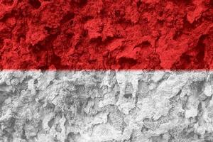 Textur der indonesischen Flagge als Hintergrund foto