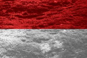 Textur der indonesischen Flagge als Hintergrund foto