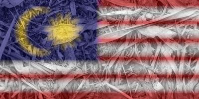 malaysische Flaggentextur als Hintergrund foto