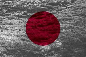 Textur der japanischen Flagge als Hintergrund foto