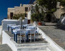 Stadtansichten aus der Stadt Naxos foto