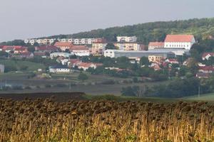 Herbstlandschaft in einem mährischen Feld foto