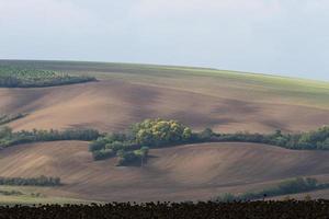 Herbstlandschaft in einem mährischen Feld foto