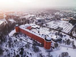 uppsala, schweden, wie im winter gesehen foto