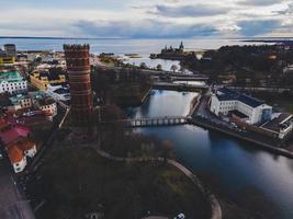 Blick über die schwedische Stadt Kalmar foto