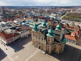 kathedrale von kalmar, gesehen in smaland, schweden foto