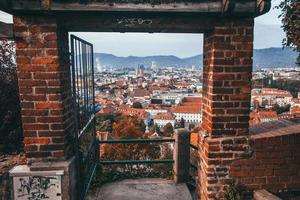 Blick auf die österreichische Stadt Graz foto