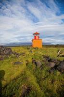 ondverdarnes leuchtturm auf der halbinsel snaefellsness in island foto