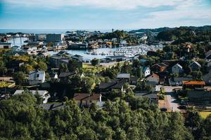 Ansichten von Svolvaer auf den Lofoten in Norwegen foto