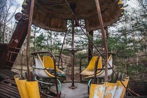 Altes Riesenrad in der Sperrzone von Tschernobyl foto