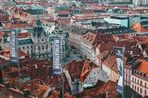 Blick auf die österreichische Stadt Graz foto