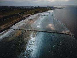 Blick über den Öresund in Malmö, Schweden foto