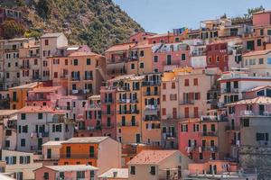 Blick auf Manarola in Cinque Terre, Italien foto