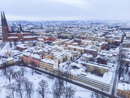 uppsala, schweden, wie im winter gesehen foto
