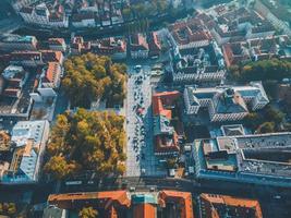 Drohnenansichten der slowenischen Hauptstadt Ljubljana foto