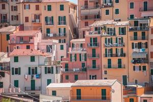 Blick auf Manarola in Cinque Terre, Italien foto