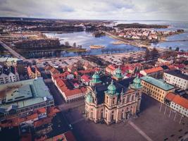 kathedrale von kalmar, gesehen in smaland, schweden foto