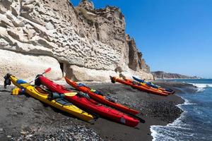 Landschaften der Insel Santorini foto