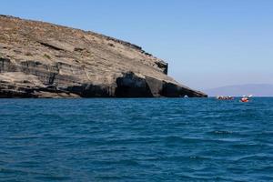 Landschaften der Insel Santorini foto