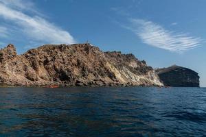 Landschaften der Insel Santorini foto