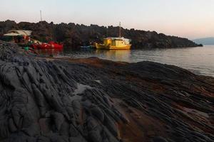 Landschaften der Insel Palia Kameni foto