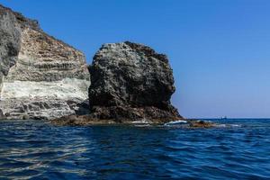 Landschaften der Insel Santorini foto