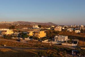 Landschaften der Insel Santorini foto